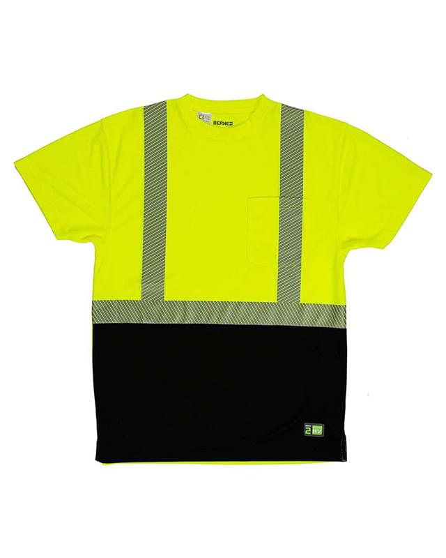 Hi-Vis Class 2 Color Blocked Pocket T-Shirt