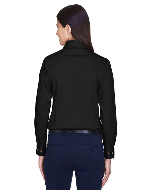 Women's Easy Blend™ Long Sleeve Twill Dress Shirt with Stain-Release