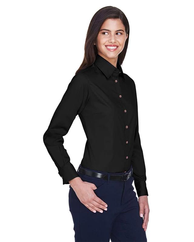 Women's Easy Blend™ Long Sleeve Twill Dress Shirt with Stain-Release