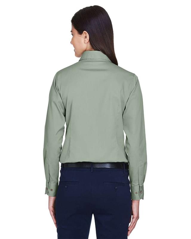 Women's Easy Blend™ Long Sleeve Twill Dress Shirt with Stain-Release Women's Easy Blend™ Long Sleeve Twill Dress Shirt with Stain-Release