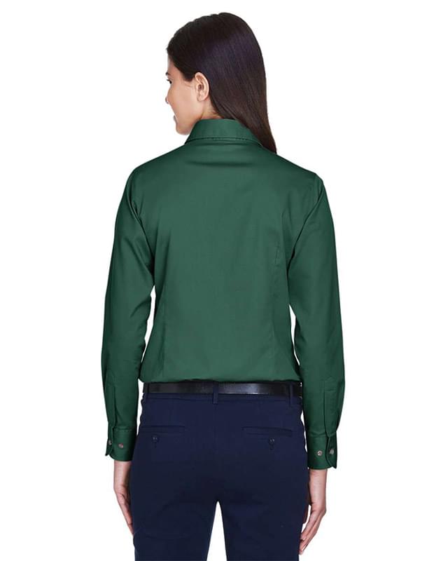 Women's Easy Blend™ Long Sleeve Twill Dress Shirt with Stain-Release Women's Easy Blend™ Long Sleeve Twill Dress Shirt with Stain-Release