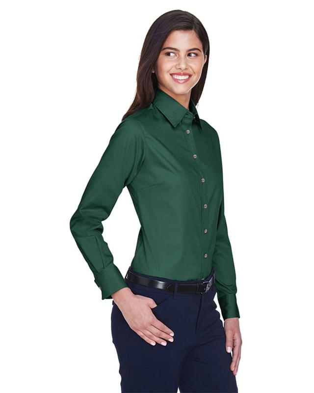 Women's Easy Blend™ Long Sleeve Twill Dress Shirt with Stain-Release Women's Easy Blend™ Long Sleeve Twill Dress Shirt with Stain-Release
