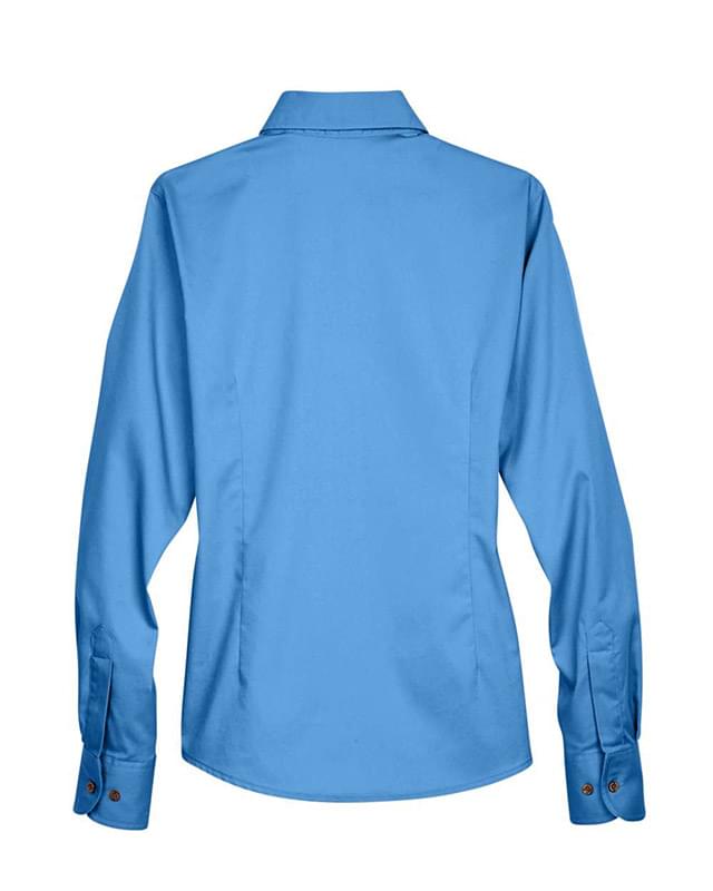 Women's Easy Blend™ Long Sleeve Twill Dress Shirt with Stain-Release Women's Easy Blend™ Long Sleeve Twill Dress Shirt with Stain-Release