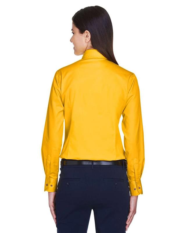Women's Easy Blend™ Long Sleeve Twill Dress Shirt with Stain-Release Women's Easy Blend™ Long Sleeve Twill Dress Shirt with Stain-Release