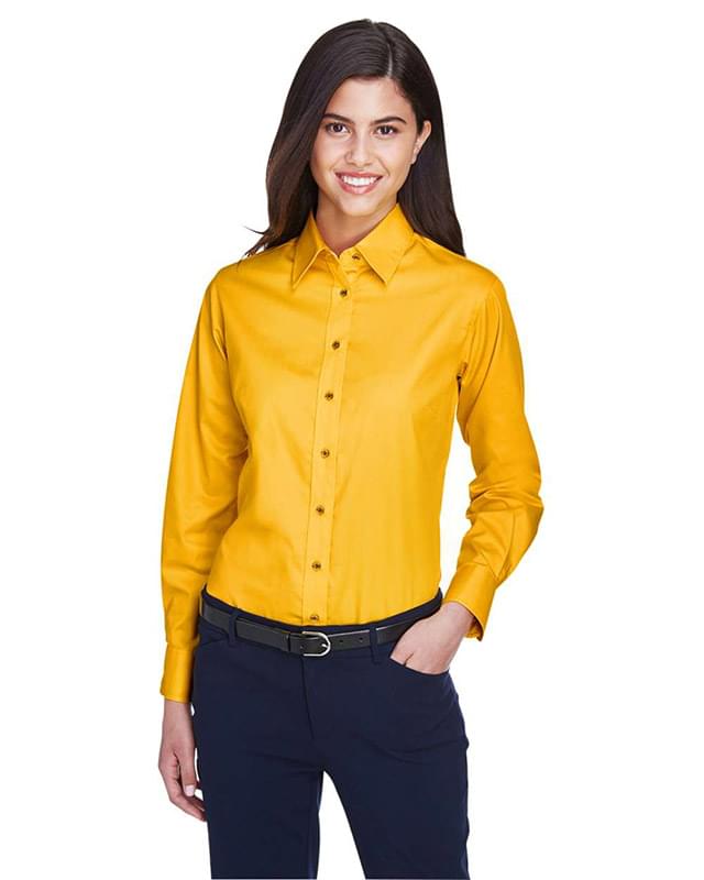 Women's Easy Blend™ Long Sleeve Twill Dress Shirt with Stain-Release