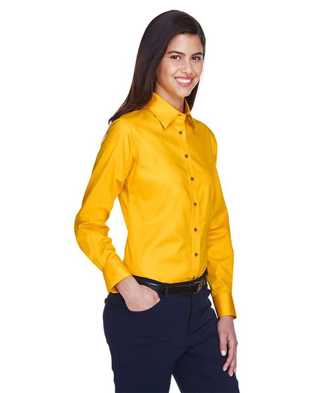 Women's Easy Blend™ Long Sleeve Twill Dress Shirt with Stain-Release Women's Easy Blend™ Long Sleeve Twill Dress Shirt with Stain-Release