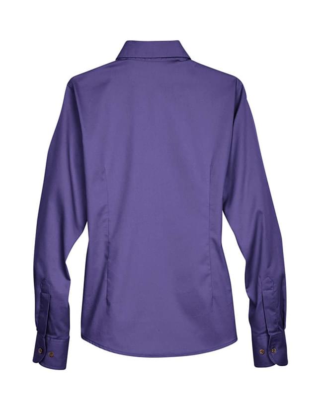 Women's Easy Blend™ Long Sleeve Twill Dress Shirt with Stain-Release Women's Easy Blend™ Long Sleeve Twill Dress Shirt with Stain-Release