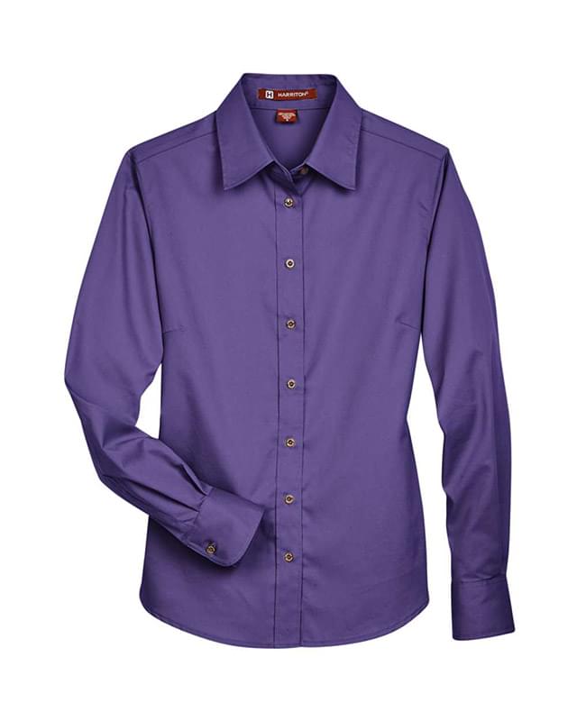 Women's Easy Blend™ Long Sleeve Twill Dress Shirt with Stain-Release