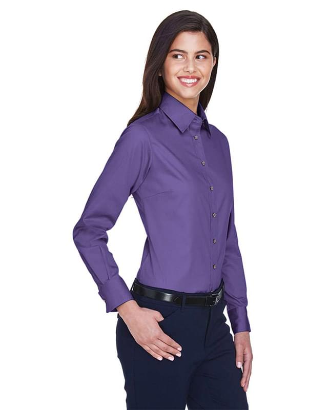 Women's Easy Blend™ Long Sleeve Twill Dress Shirt with Stain-Release Women's Easy Blend™ Long Sleeve Twill Dress Shirt with Stain-Release