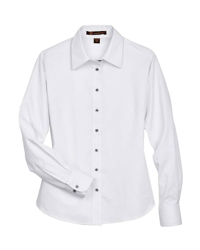 Women's Easy Blend™ Long Sleeve Twill Dress Shirt with Stain-Release