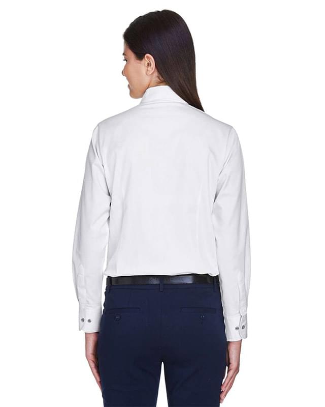 Women's Easy Blend™ Long Sleeve Twill Dress Shirt with Stain-Release