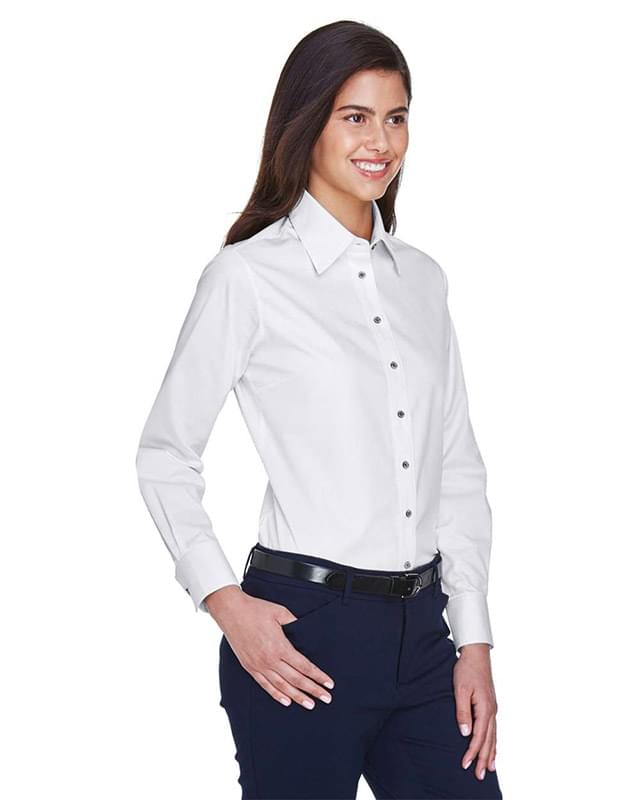 Women's Easy Blend™ Long Sleeve Twill Dress Shirt with Stain-Release