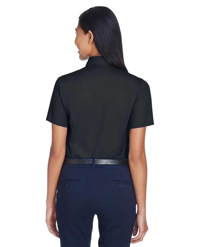 Women's Easy Blend™ Short Sleeve Twill Dress Shirt with Stain-Release Women's Easy Blend™ Short Sleeve Twill Dress Shirt with Stain-Release