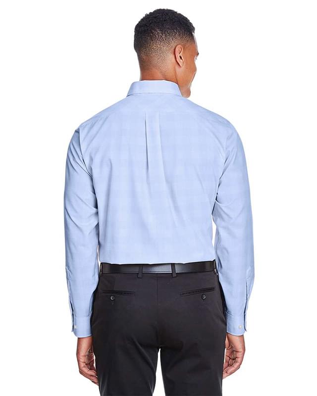 Crown Collection® Glen Plaid Woven Dress Shirt Crown Collection® Glen Plaid Woven Dress Shirt