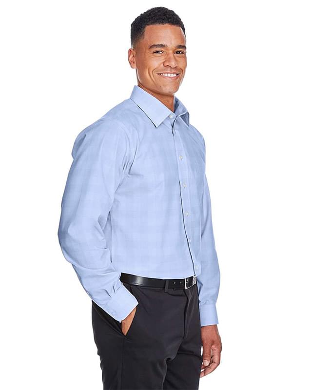 Crown Collection® Glen Plaid Woven Dress Shirt Crown Collection® Glen Plaid Woven Dress Shirt