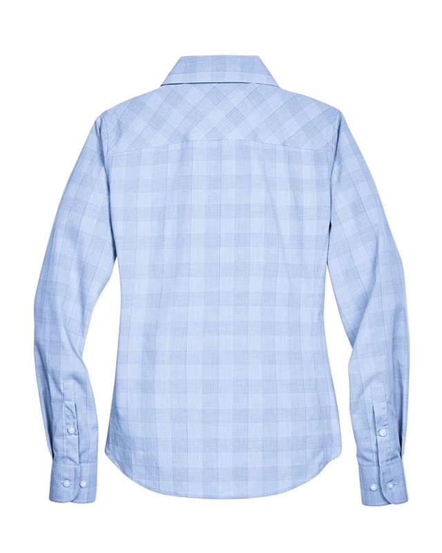 Women's Crown Collection® Glen Plaid Woven Dress Shirt Women's Crown Collection® Glen Plaid Woven Dress Shirt