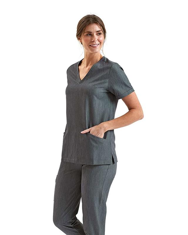 Women's Invincible V-Neck Stretch Scrub Top Women's Invincible V-Neck Stretch Scrub Top