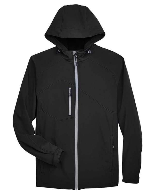Men's Glacier Insulated Three-Layer Fleece Soft Shell Hood Jacket