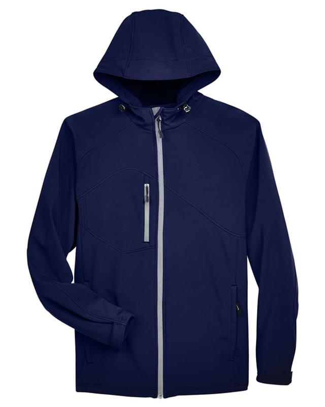 Men's Glacier Insulated Three-Layer Fleece Soft Shell Hood Jacket