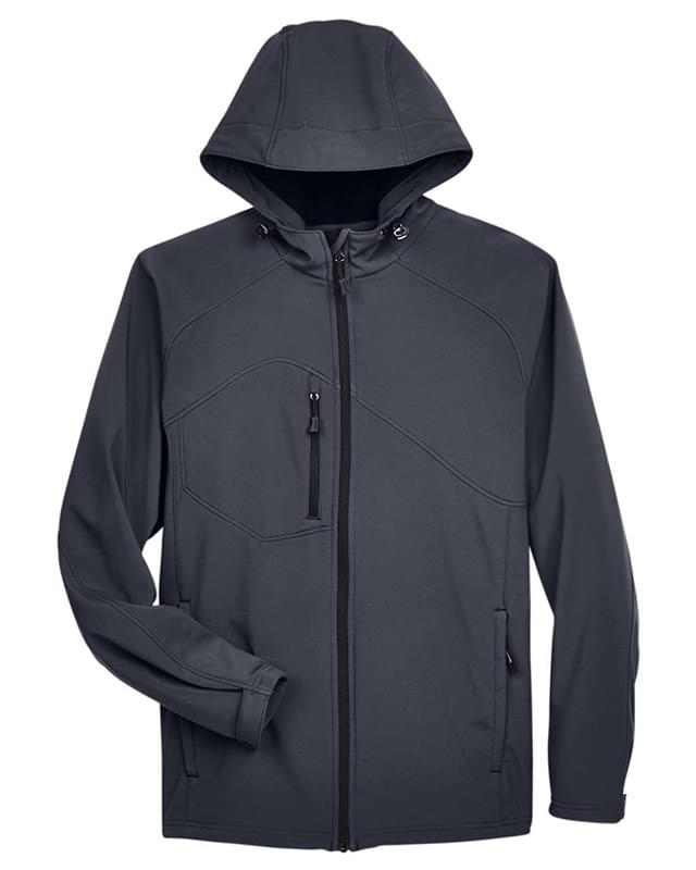 Men's Glacier Insulated Three-Layer Fleece Soft Shell Hood Jacket