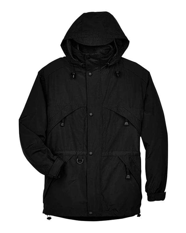 Men's 3-in-1 Parka with Dobby Trim