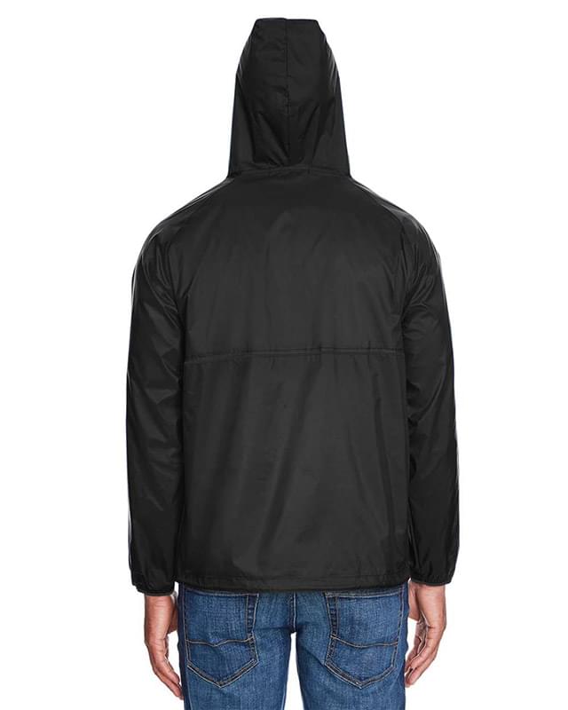 Unisex Packable Hooded Nylon Jacket