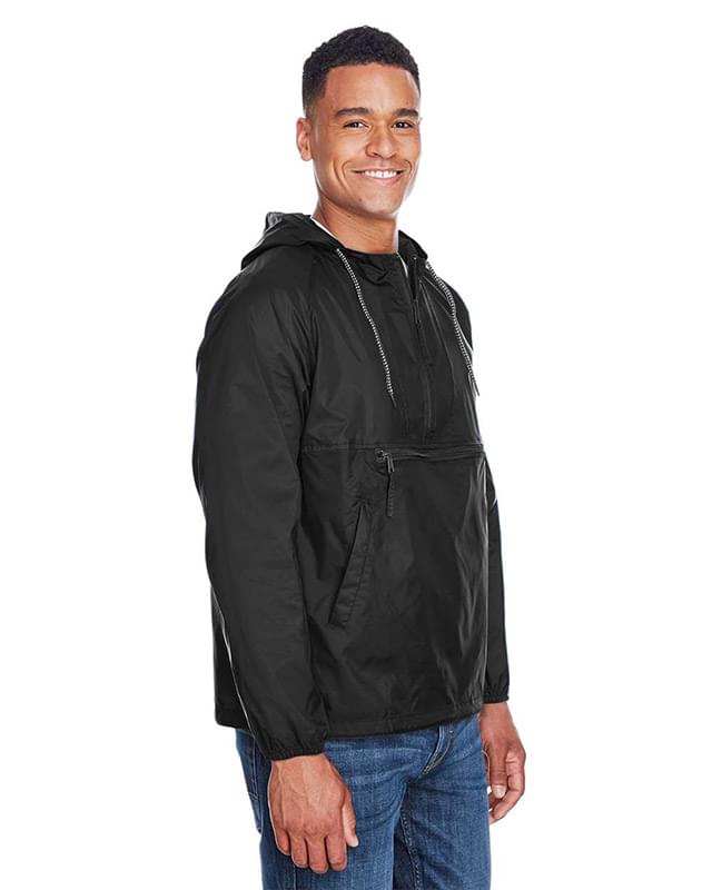 Unisex Packable Hooded Nylon Jacket
