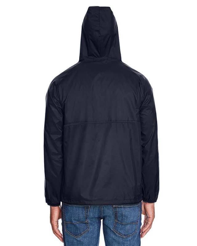 Unisex Packable Hooded Nylon Jacket