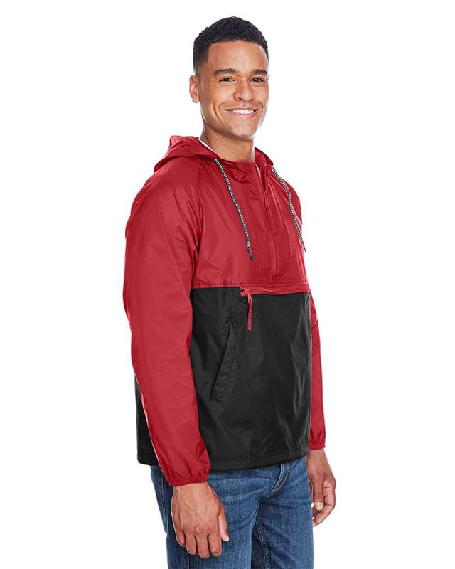 Unisex Packable Hooded Nylon Jacket