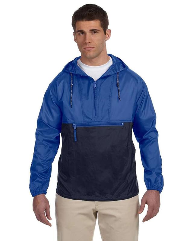 Unisex Packable Hooded Nylon Jacket Unisex Packable Hooded Nylon Jacket