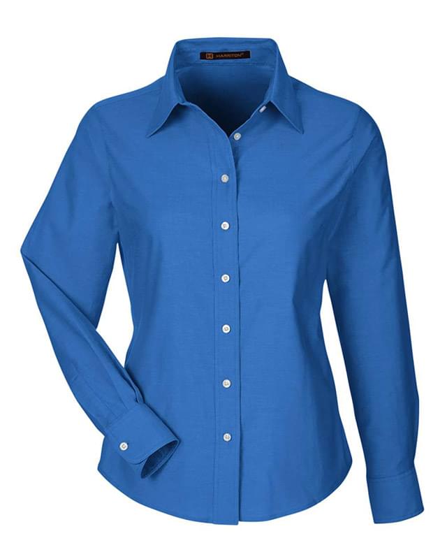 Women's Long Sleeve Oxford Dress Shirt