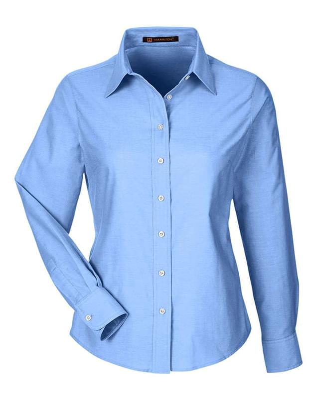 Women's Long Sleeve Oxford Dress Shirt