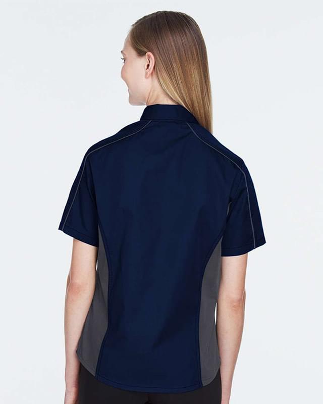Women's Fuse Colorbloack Twill Short Sleeve Shirt Women's Fuse Colorbloack Twill Short Sleeve Shirt