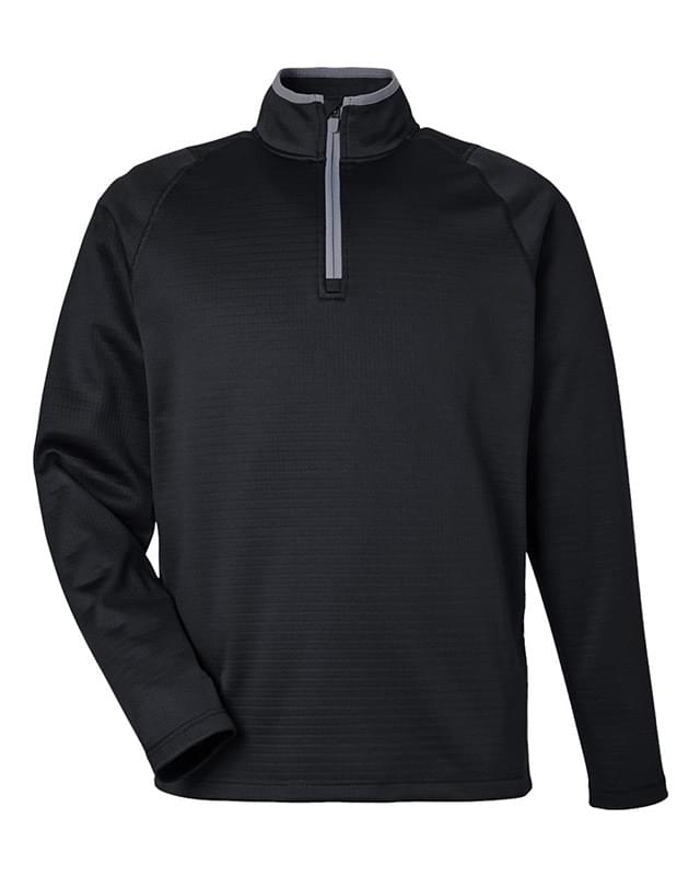 Waffle Fleece Quarter-Zip Pullover