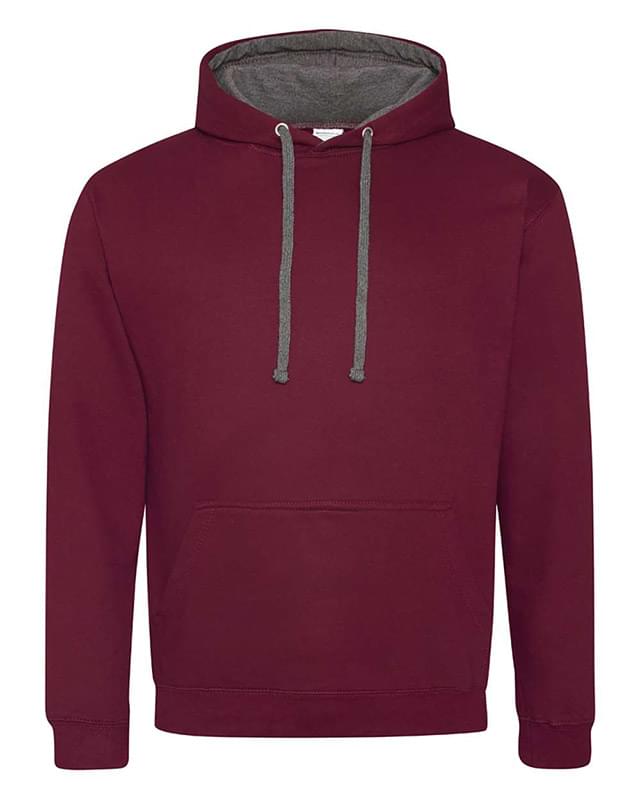 Midweight Varsity Contrast Hooded Sweatshirt