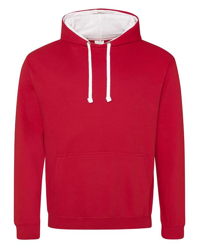 Midweight Varsity Contrast Hooded Sweatshirt