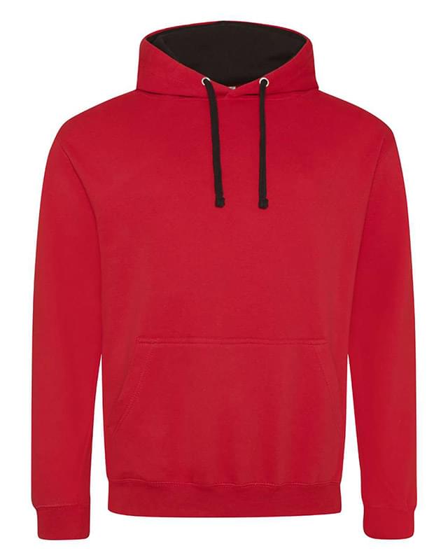 Midweight Varsity Contrast Hooded Sweatshirt