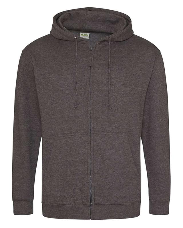 Midweight College Full-Zip Hooded Sweatshirt