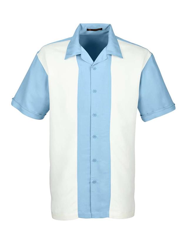 Men's Two-Tone Camp Shirt
