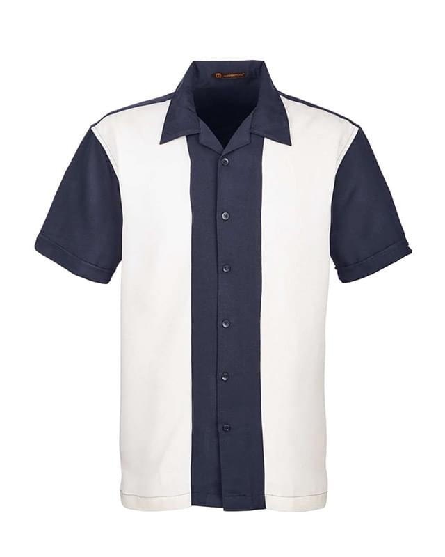 Men's Two-Tone Camp Shirt