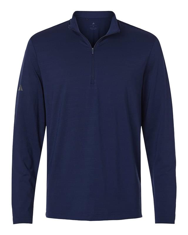 Men's Textured Stripe Quarter-Zip Pullover