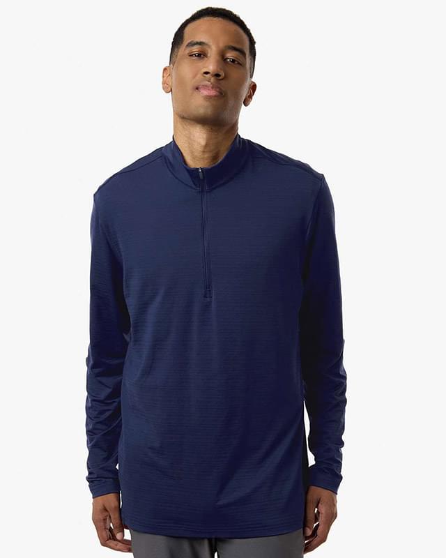 Men's Textured Stripe Quarter-Zip Pullover Men's Textured Stripe Quarter-Zip Pullover