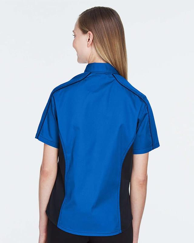 Women's Fuse Colorbloack Twill Short Sleeve Shirt Women's Fuse Colorbloack Twill Short Sleeve Shirt