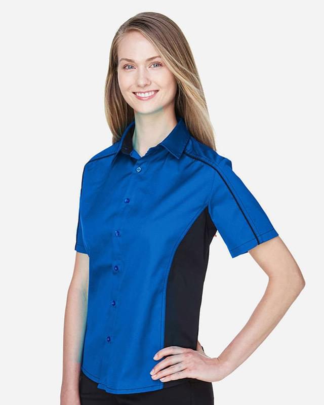 Women's Fuse Colorbloack Twill Short Sleeve Shirt Women's Fuse Colorbloack Twill Short Sleeve Shirt