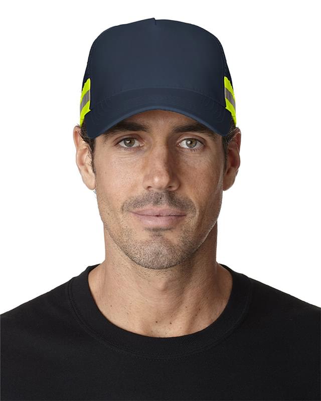 Trucker Reflector High-Visibility Constructed Cap