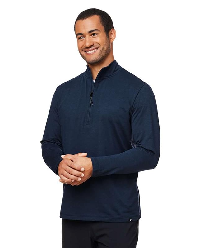 Marbled Jersey Fairway Quarter-Zip Pullover