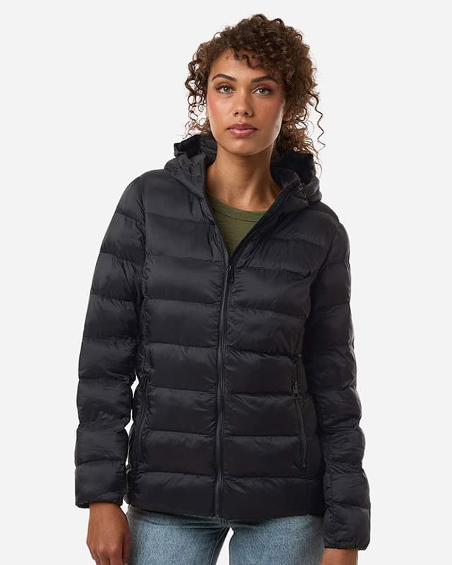 Women's Lightweight Poly-filled Hooded Puffer Jacket Women's Lightweight Poly-filled Hooded Puffer Jacket