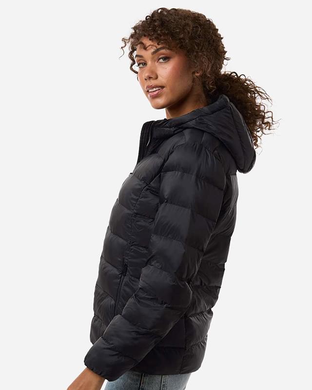 Women's Lightweight Poly-filled Hooded Puffer Jacket Women's Lightweight Poly-filled Hooded Puffer Jacket