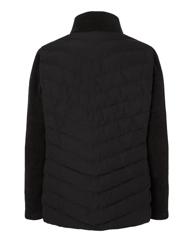 Women's Mixed Media Chevron Jacket