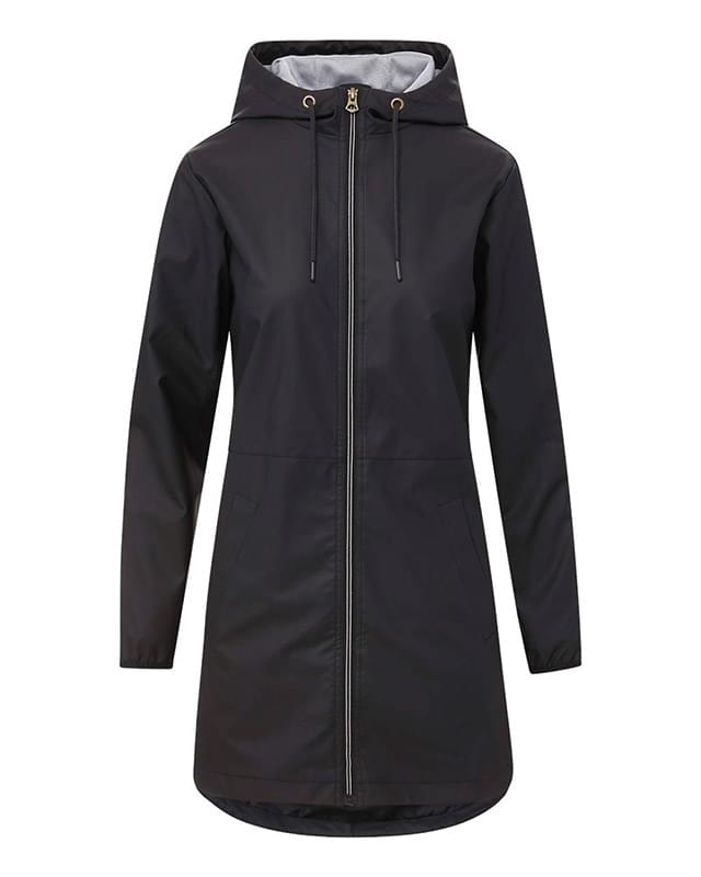Women's Vintage Hooded Rain Jacket